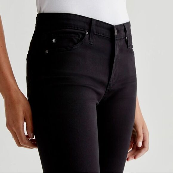 NEW AG PRIMA MID-RISE CIGARETTE JEANS MIDNIGHT BLACK 31R ADRIANO GOLDSCHMIED - Picture 3 of 16